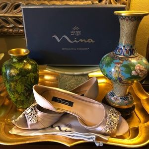 Nina Satin Swarovski Woman’s Shoes